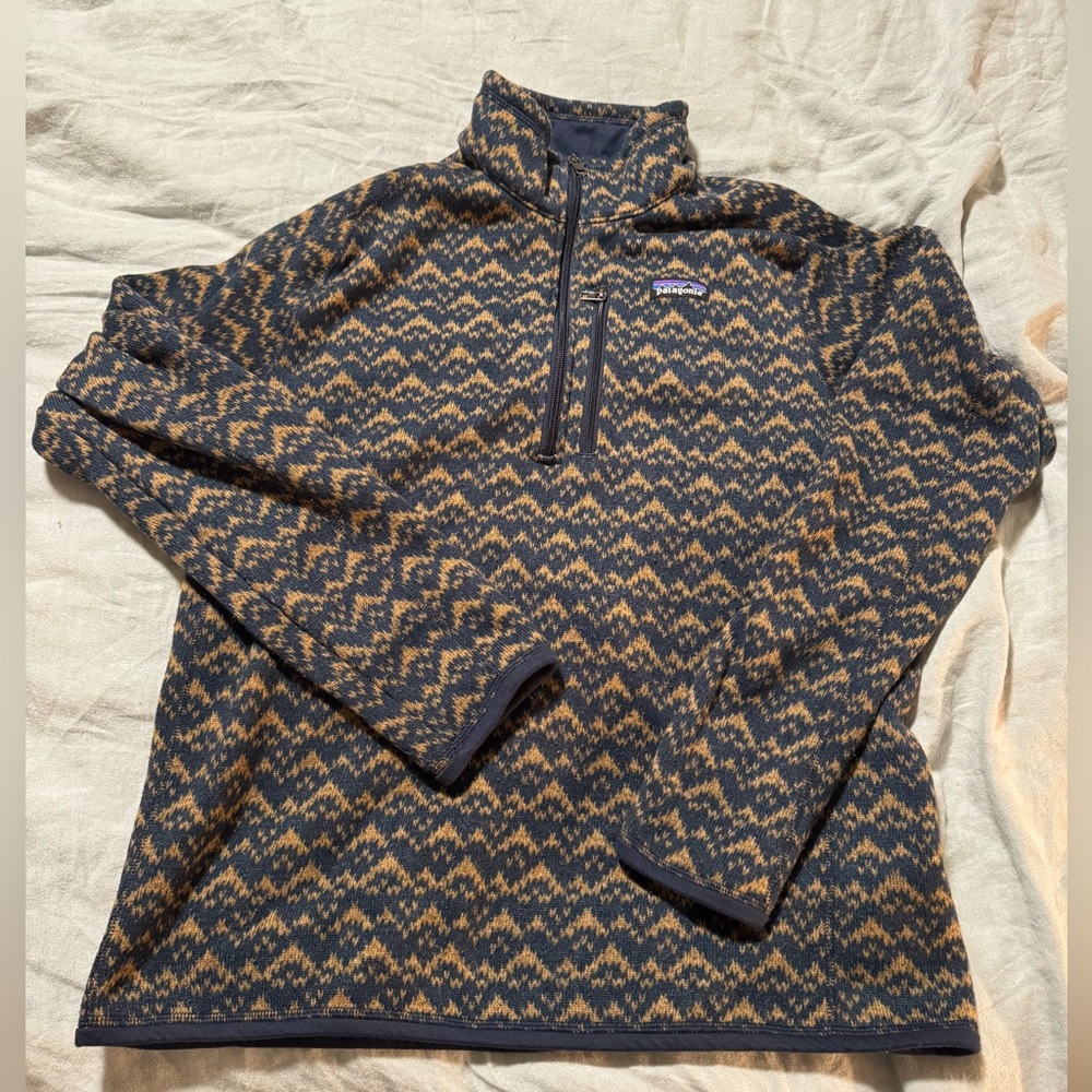 Patagonia Men's Patterned Quarter Zip-Up Fleece